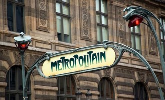 Paris, France --- Art Nouveau Sign for Paris Metro --- Image by © Eye Ubiquitous/Corbis